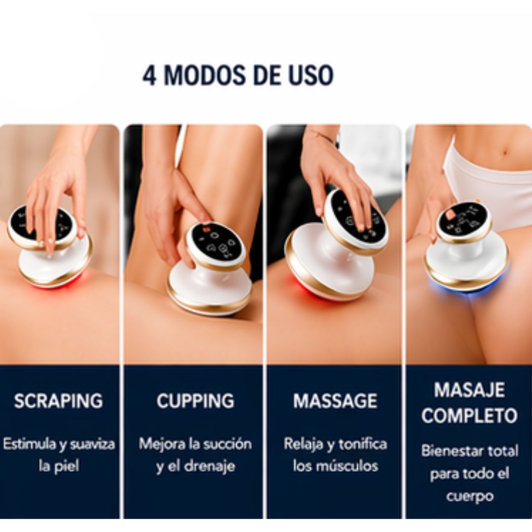 CelluVance potente masajeador anticelulítico con vacumterapia